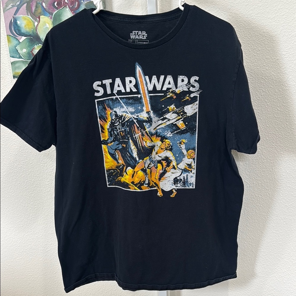 Star Wars Black Tee with Dynamic Graphic